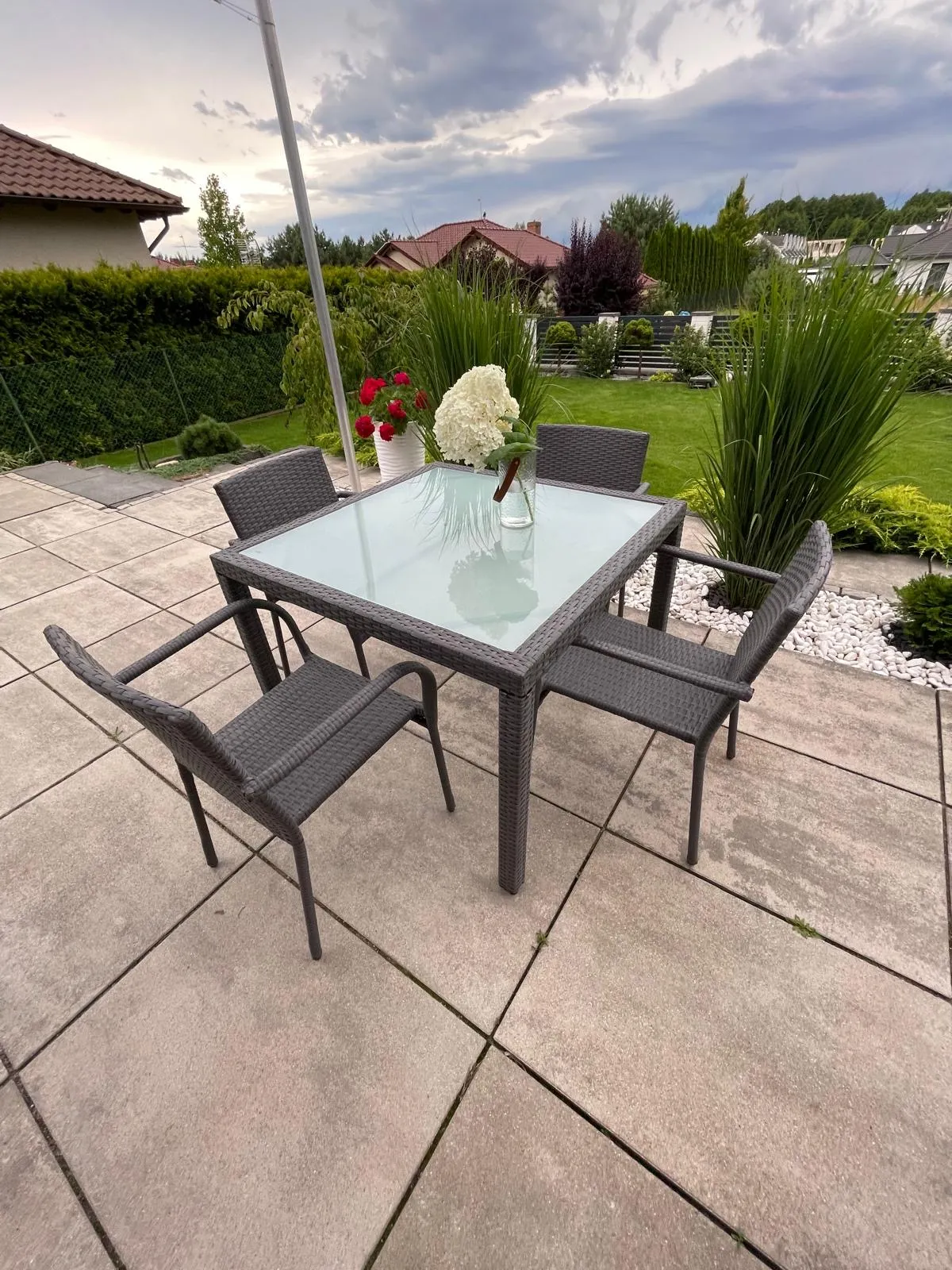 Lauko baldų komplektas ECCELL GRAY