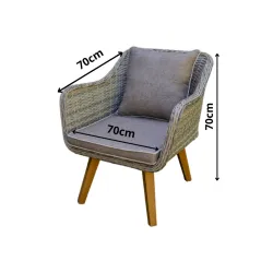 Lauko kėdė LARGA, 70x70x70 cm