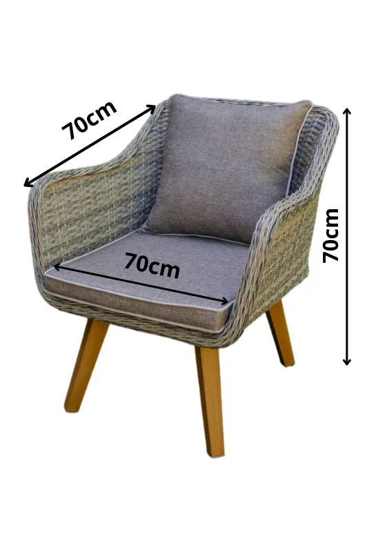 Lauko kėdė LARGA, 70x70x70 cm