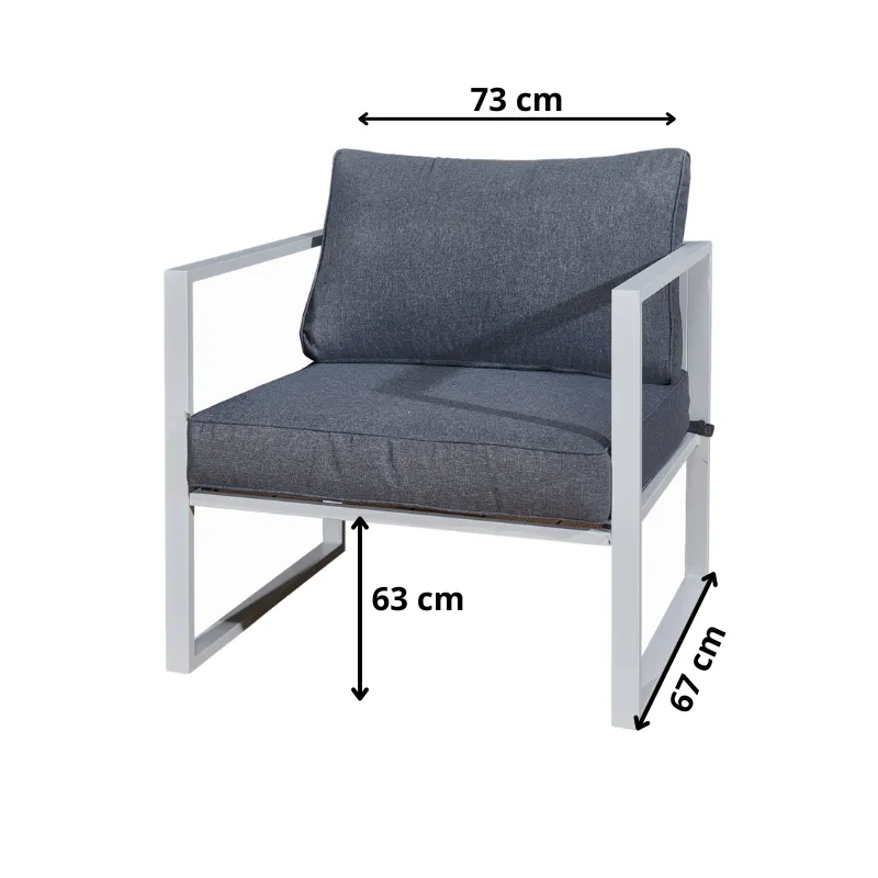 Lauko kėdė MOSTRA, balta