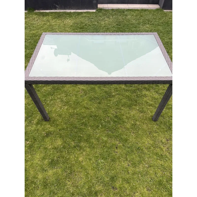 Lauko stalas SD002, pilkas,150x90 cm