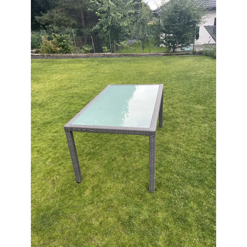 Lauko stalas SD002, pilkas,150x90 cm