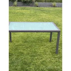 Lauko stalas SD002, pilkas,150x90 cm