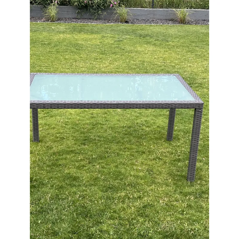 Lauko stalas SD002, pilkas,150x90 cm