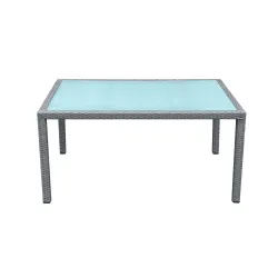 Lauko stalas SD002, pilkas,150x90 cm