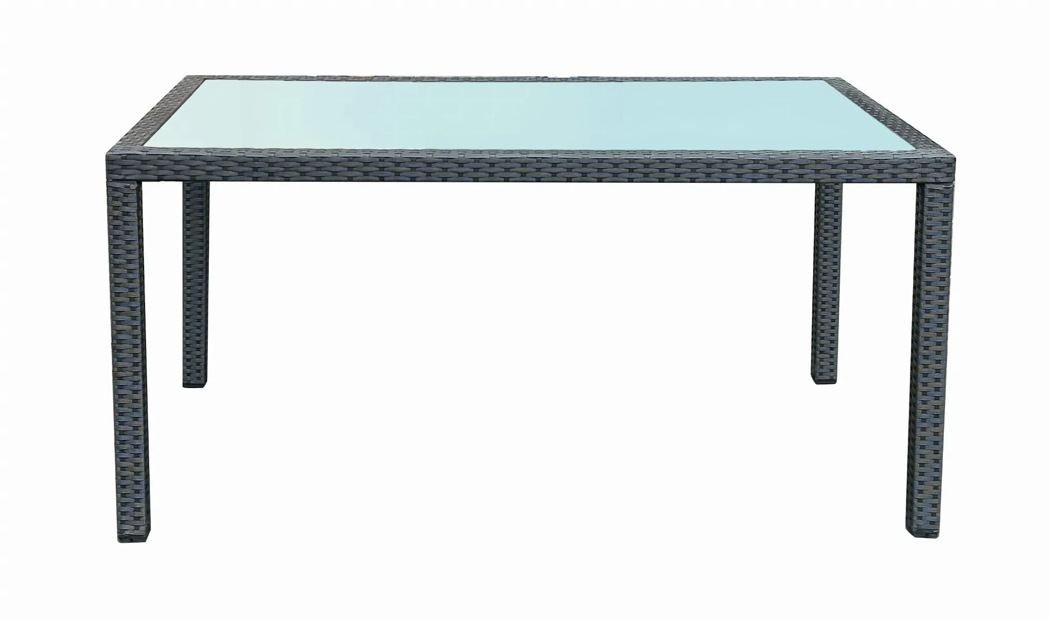 Lauko stalas SD002, juodas, 150x90 cm