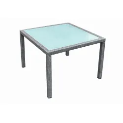 Lauko stalas SD003, pilkas, 100x100 cm