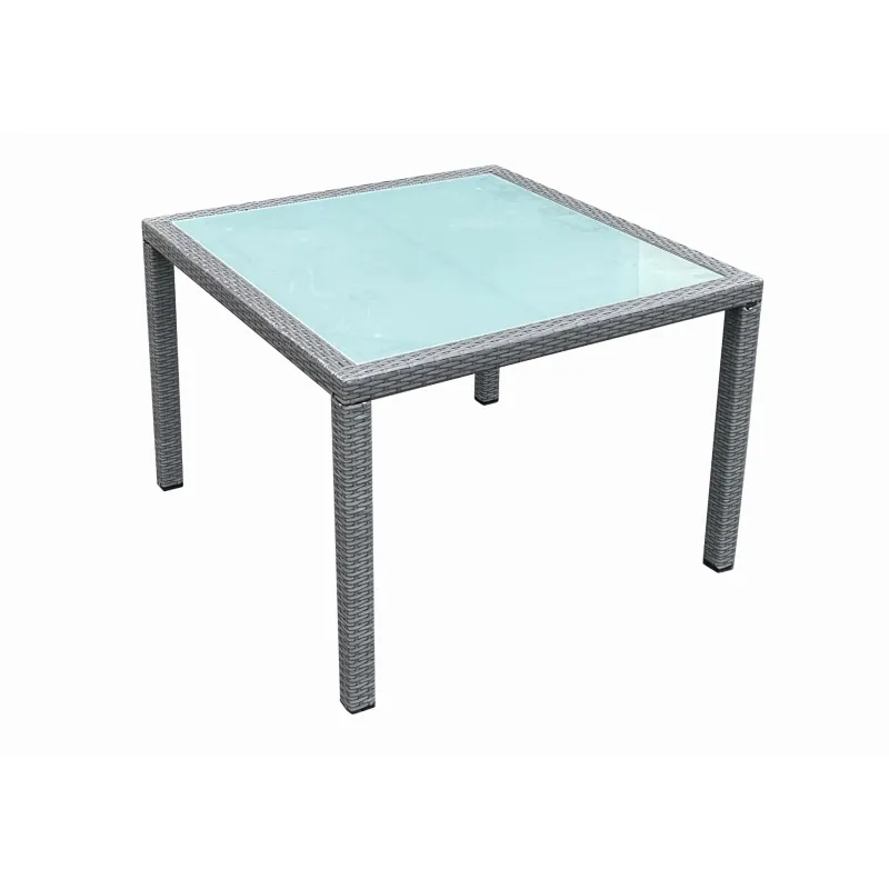 Lauko stalas SD003, pilkas, 100x100 cm