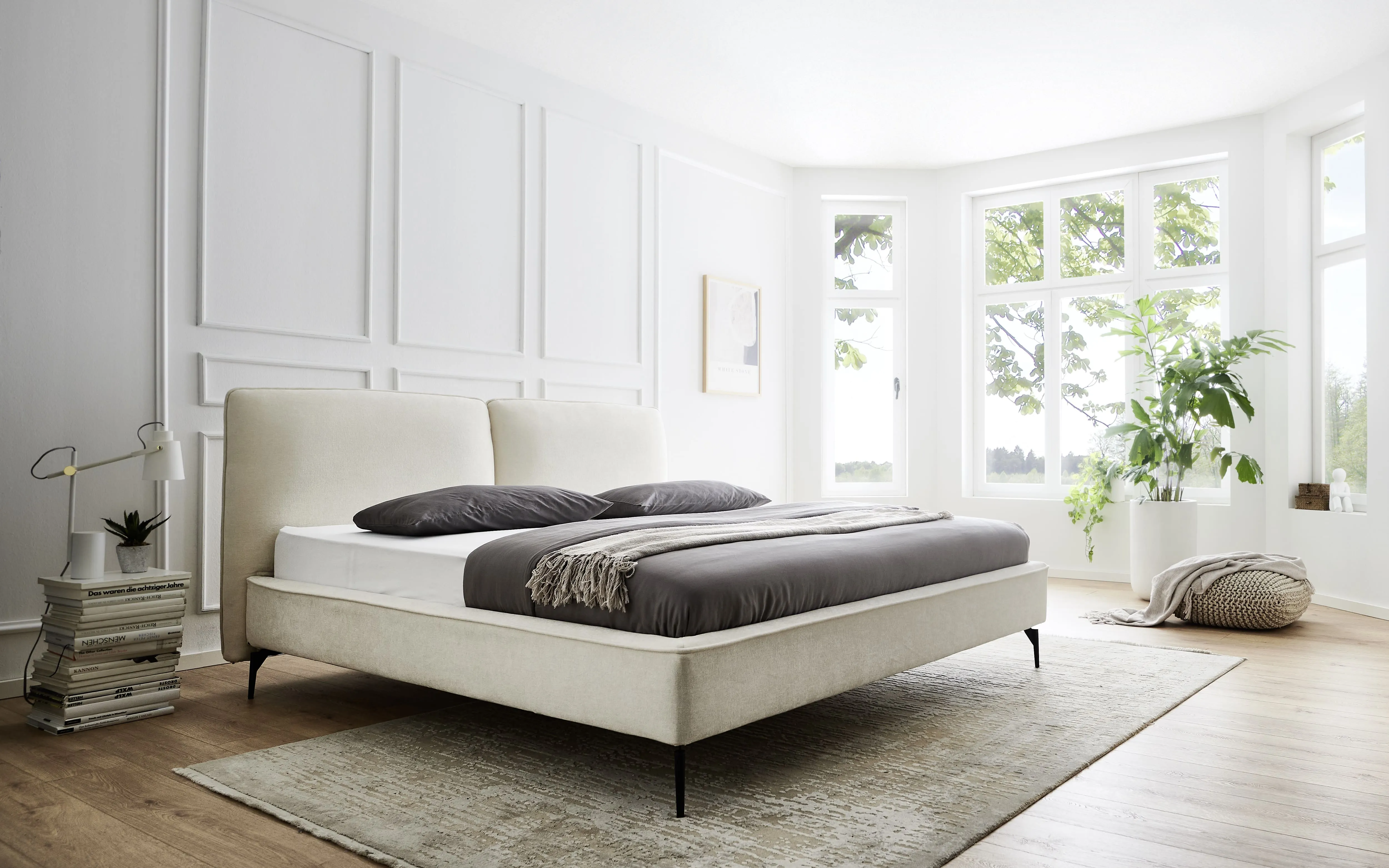 Lova 160/180/200 cm INFINA F1, ivory