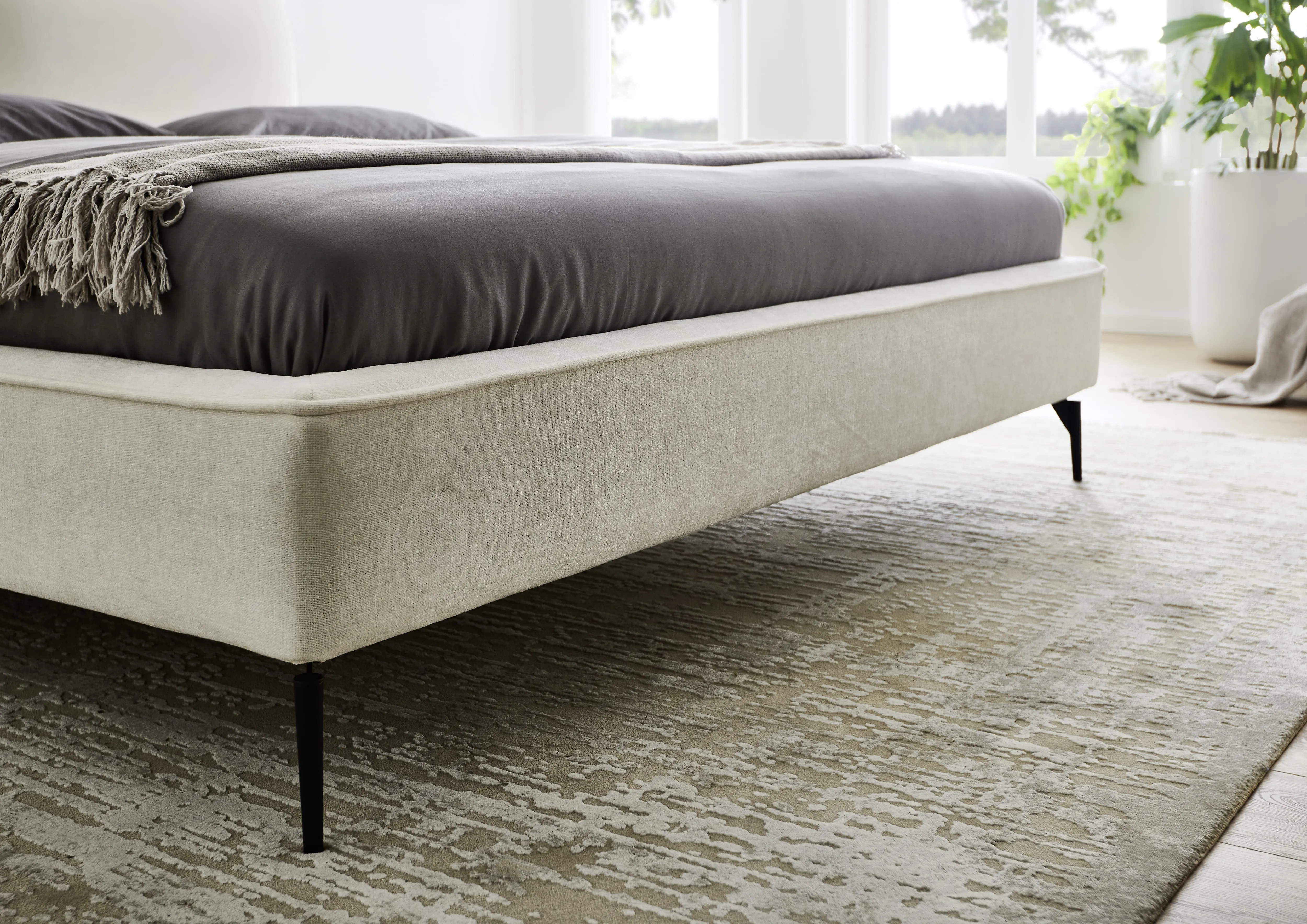 Lova 160/180/200 cm INFINA F1, ivory