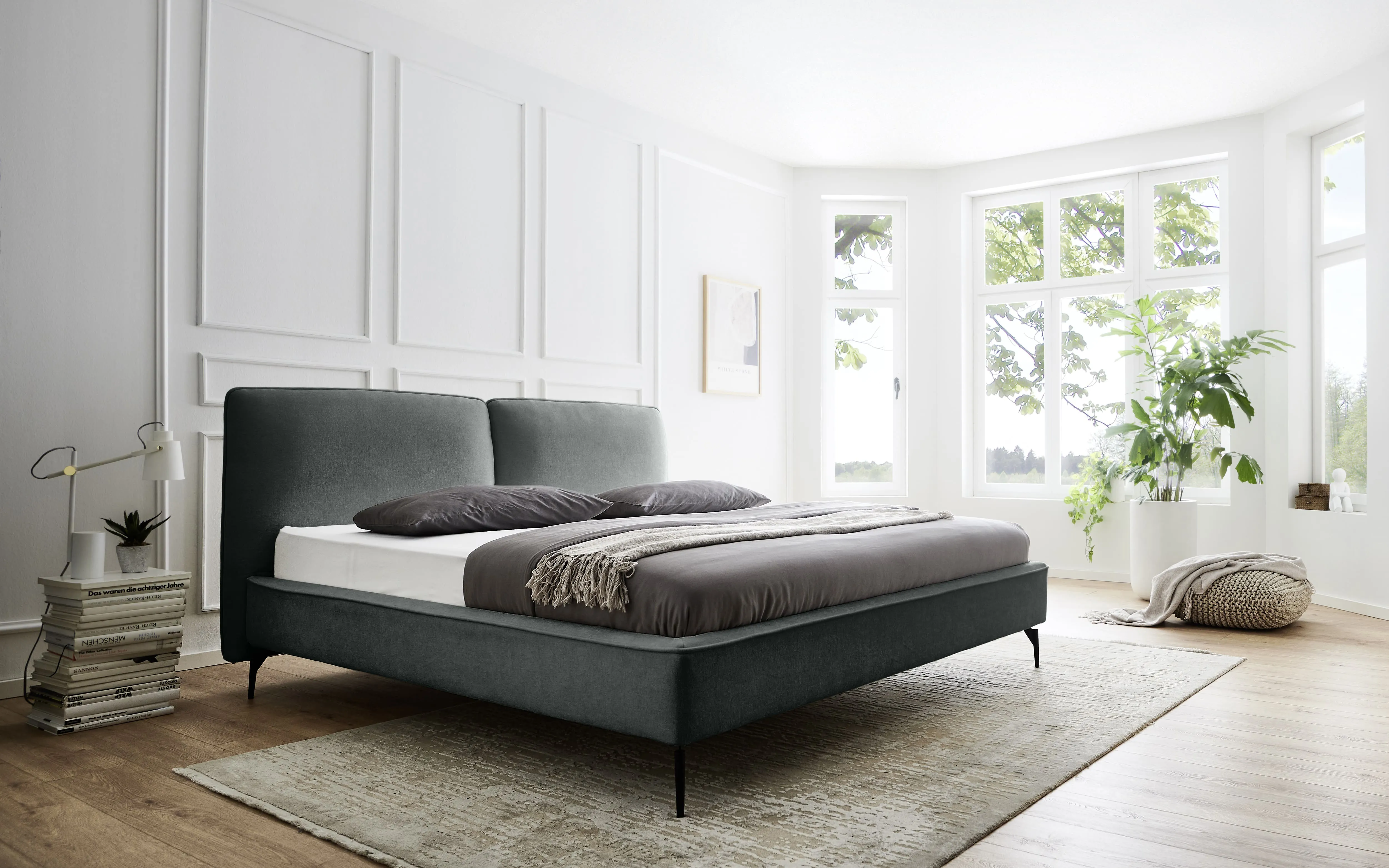 Lova 160/180/200 cm INFINA F1, samanų