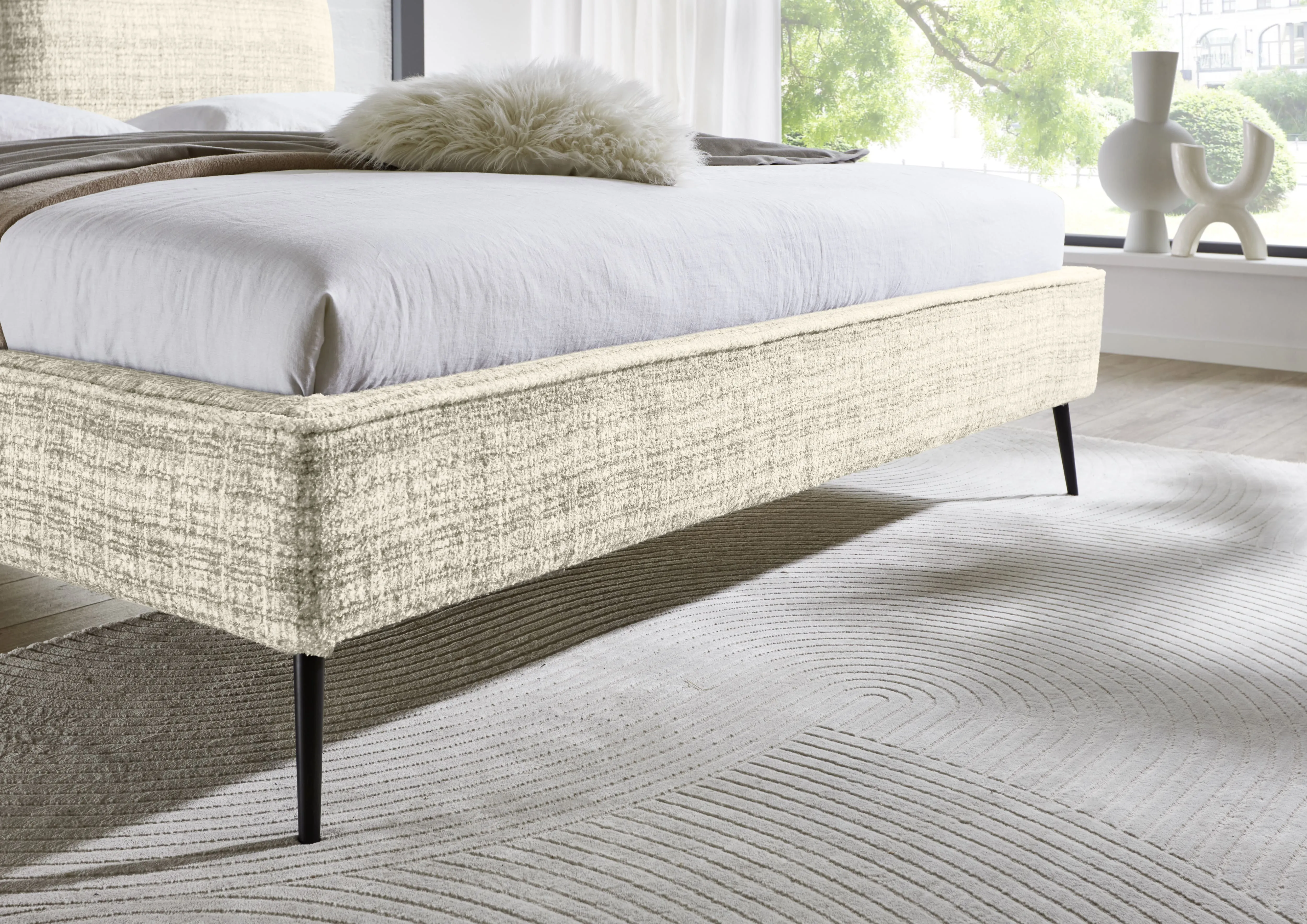 Lova 160/180/200 cm INFINA F2, smėlio