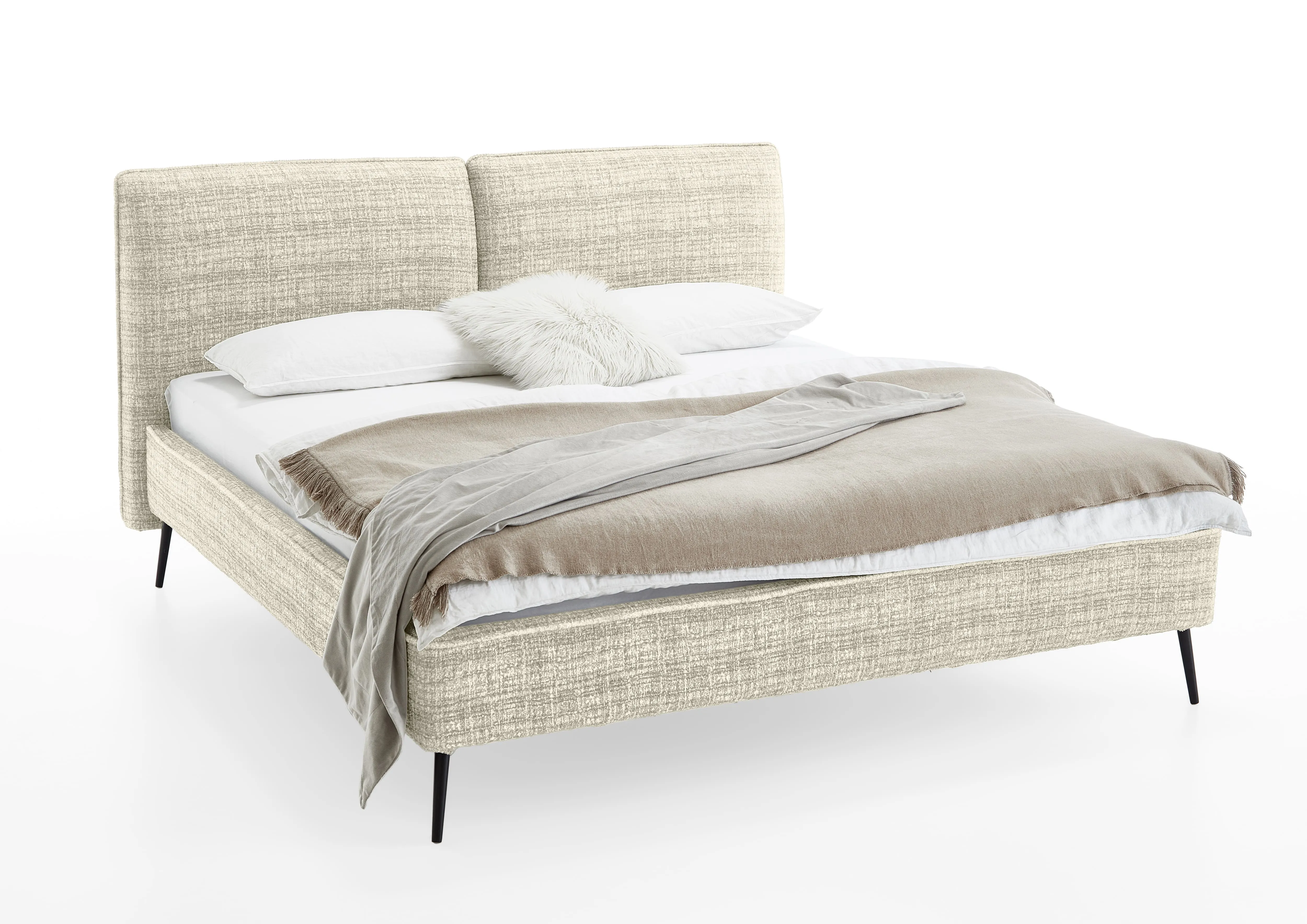 Lova 160/180/200 cm INFINA F2, smėlio