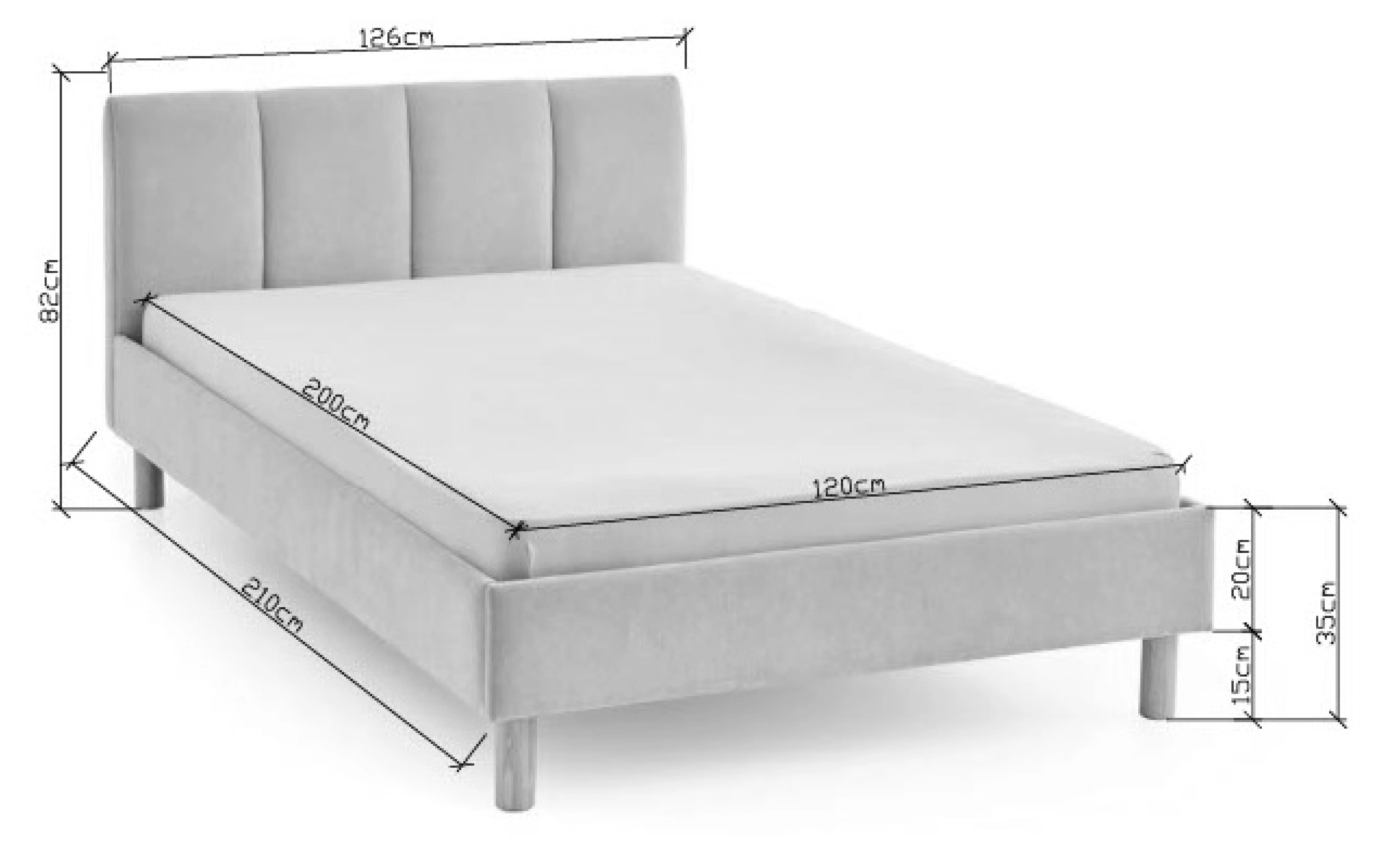 Lova 120/140 cm JOKER, beige