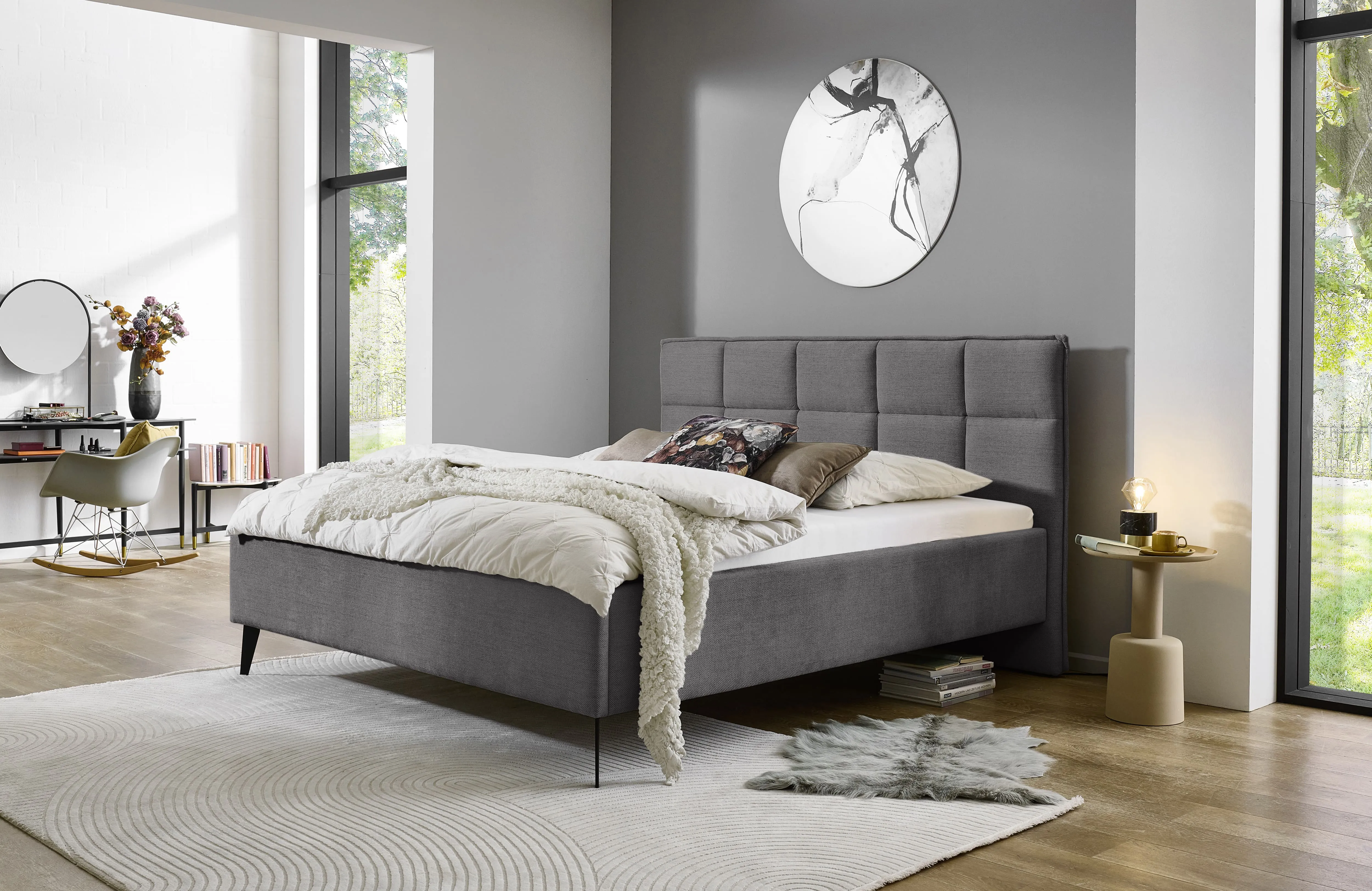 Lova 160/180 cm PAULA, antracito