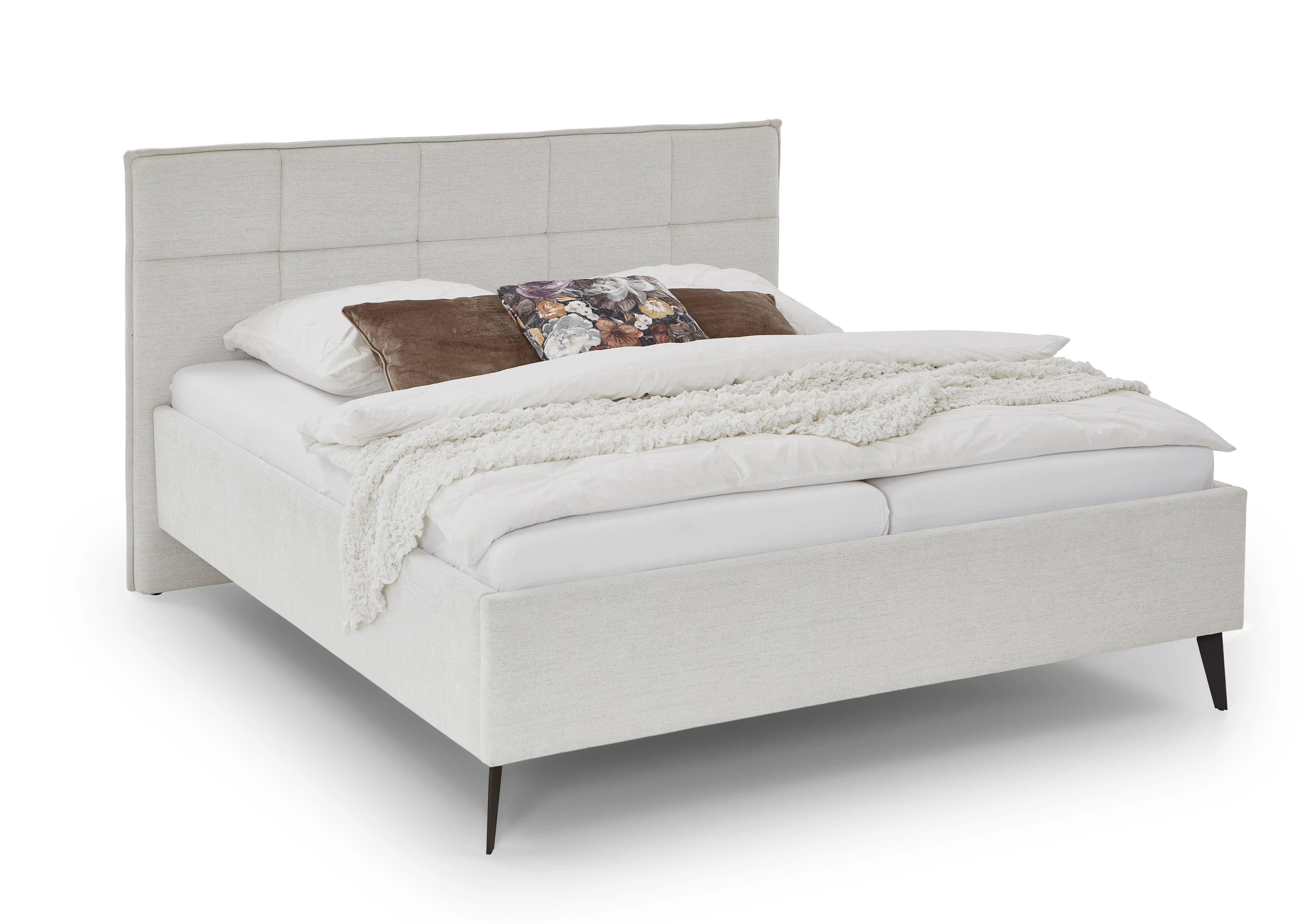 Lova 160/180 cm PAULA su pat. dėže, beige