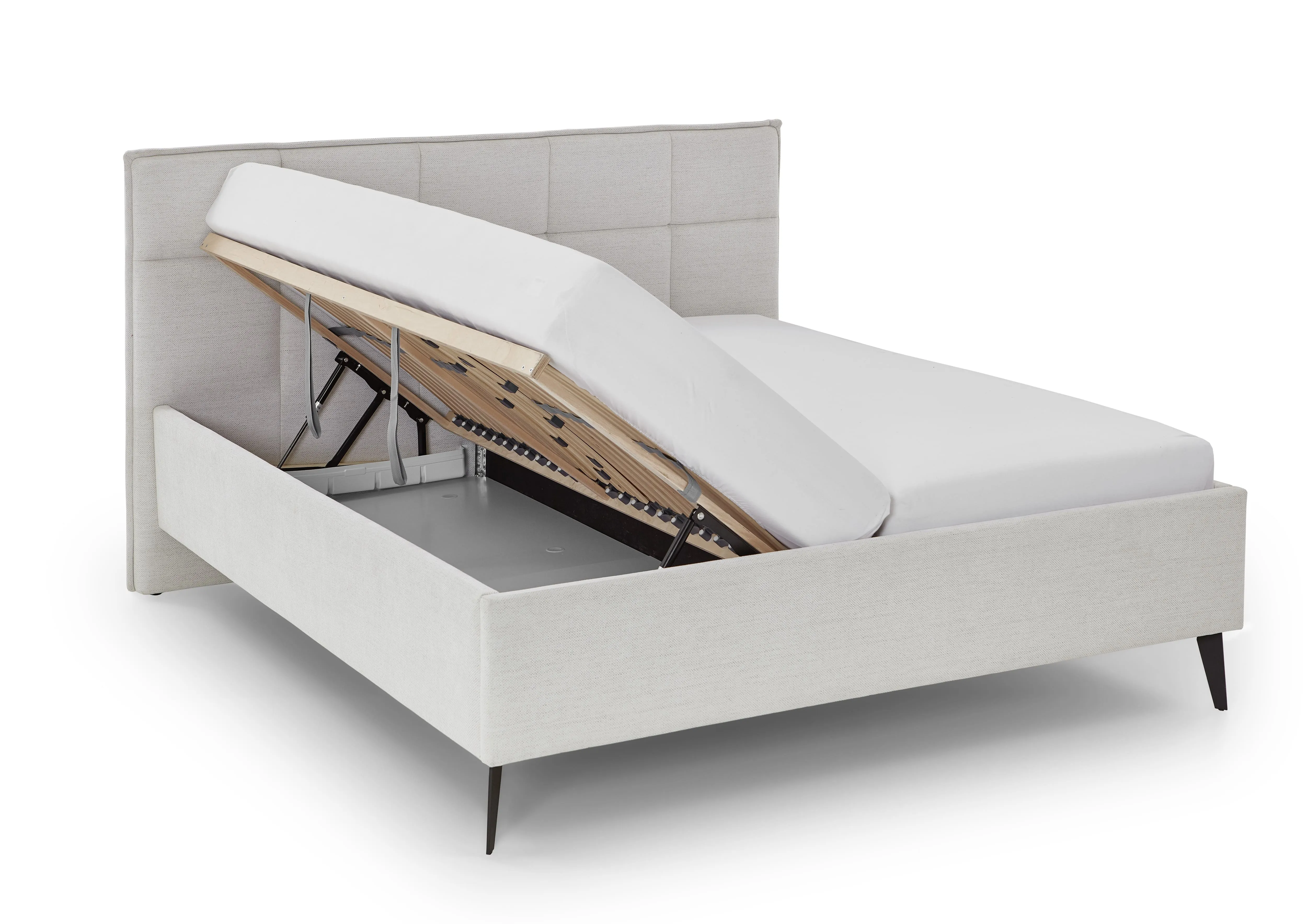 Lova 160/180 cm PAULA su pat. dėže, beige