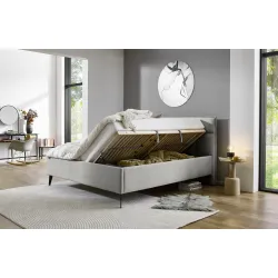 Lova 160/180 cm PAULA su pat. dėže, pilka