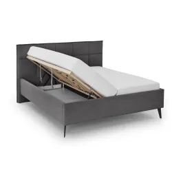 Lova 160/180 cm PAULA su pat. dėže, antracito