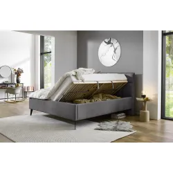 Lova 160/180 cm PAULA su pat. dėže, antracito