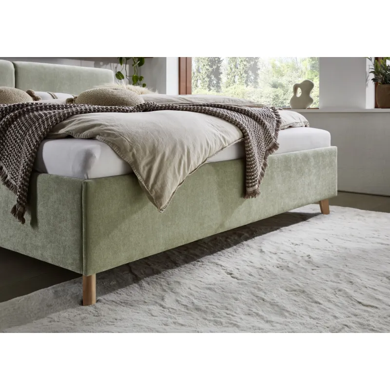 Lova 140/160/180 cm PIANA, šviesiai žalia