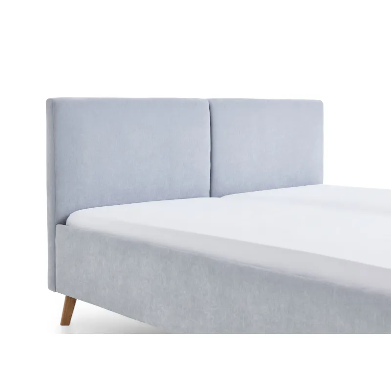 Lova 140/160/180 cm PIANA, šviesiai mėlyna