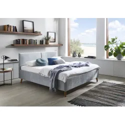 Lova 140/160/180 cm PIANA, šviesiai mėlyna