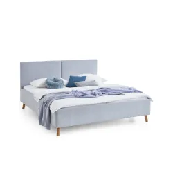 Lova 140/160/180 cm PIANA, šviesiai mėlyna