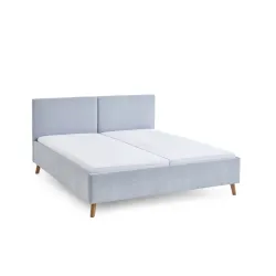 Lova 140/160/180 cm PIANA, šviesiai mėlyna