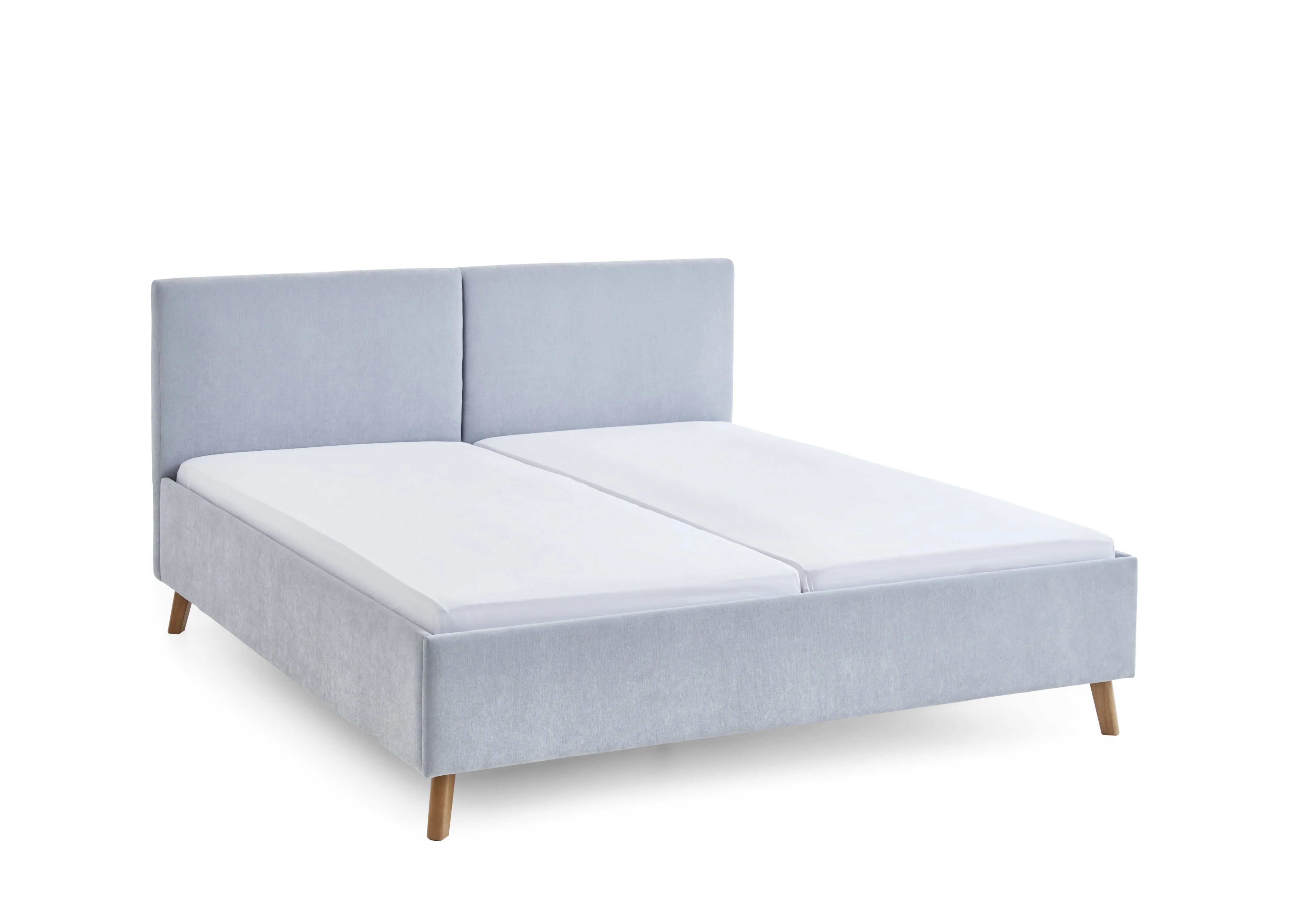 Lova 140/160/180 cm PIANA, šviesiai mėlyna