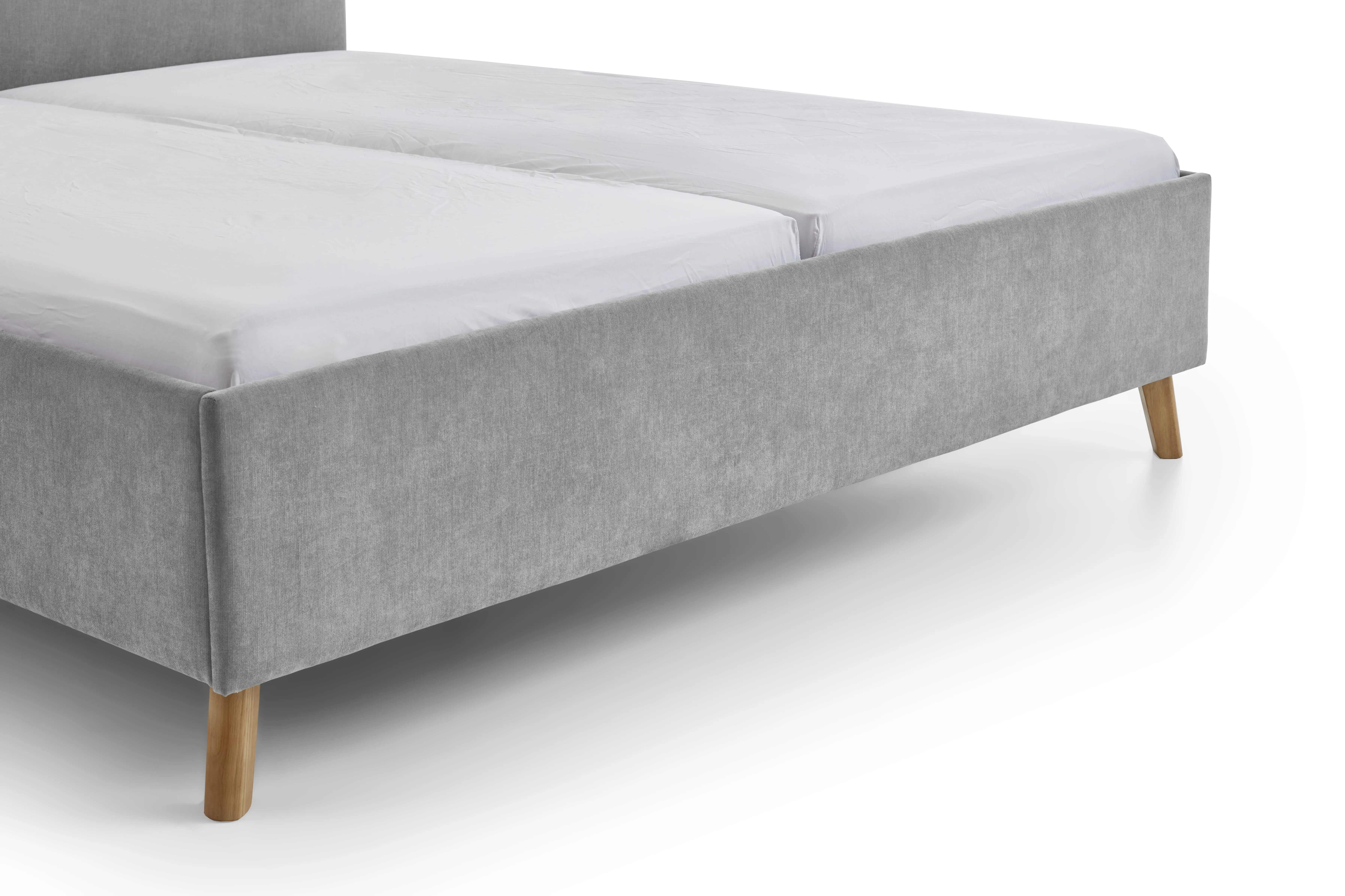 Lova 140/160/180 cm PIANA, pilka