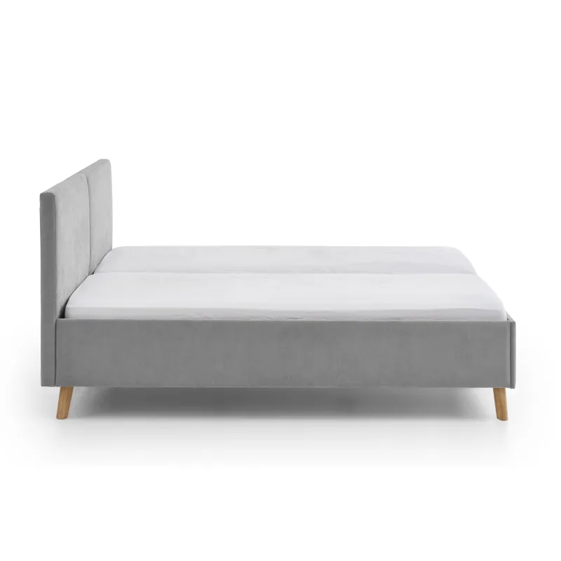 Lova 140/160/180 cm PIANA, pilka