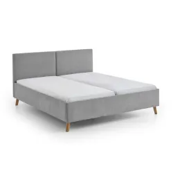 Lova 140/160/180 cm PIANA, pilka