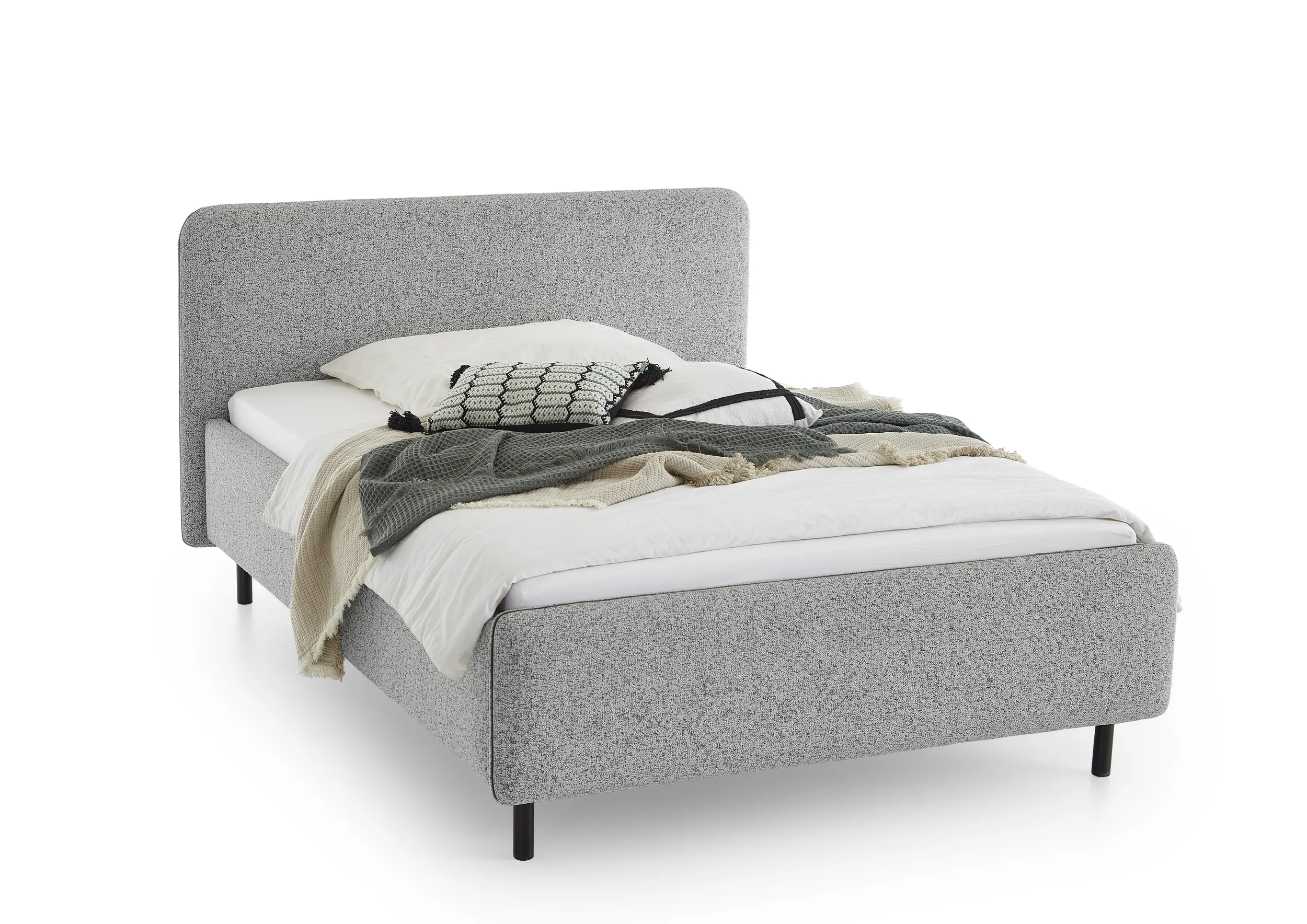 Lova 140/160/180 cm PRIMA, pilka