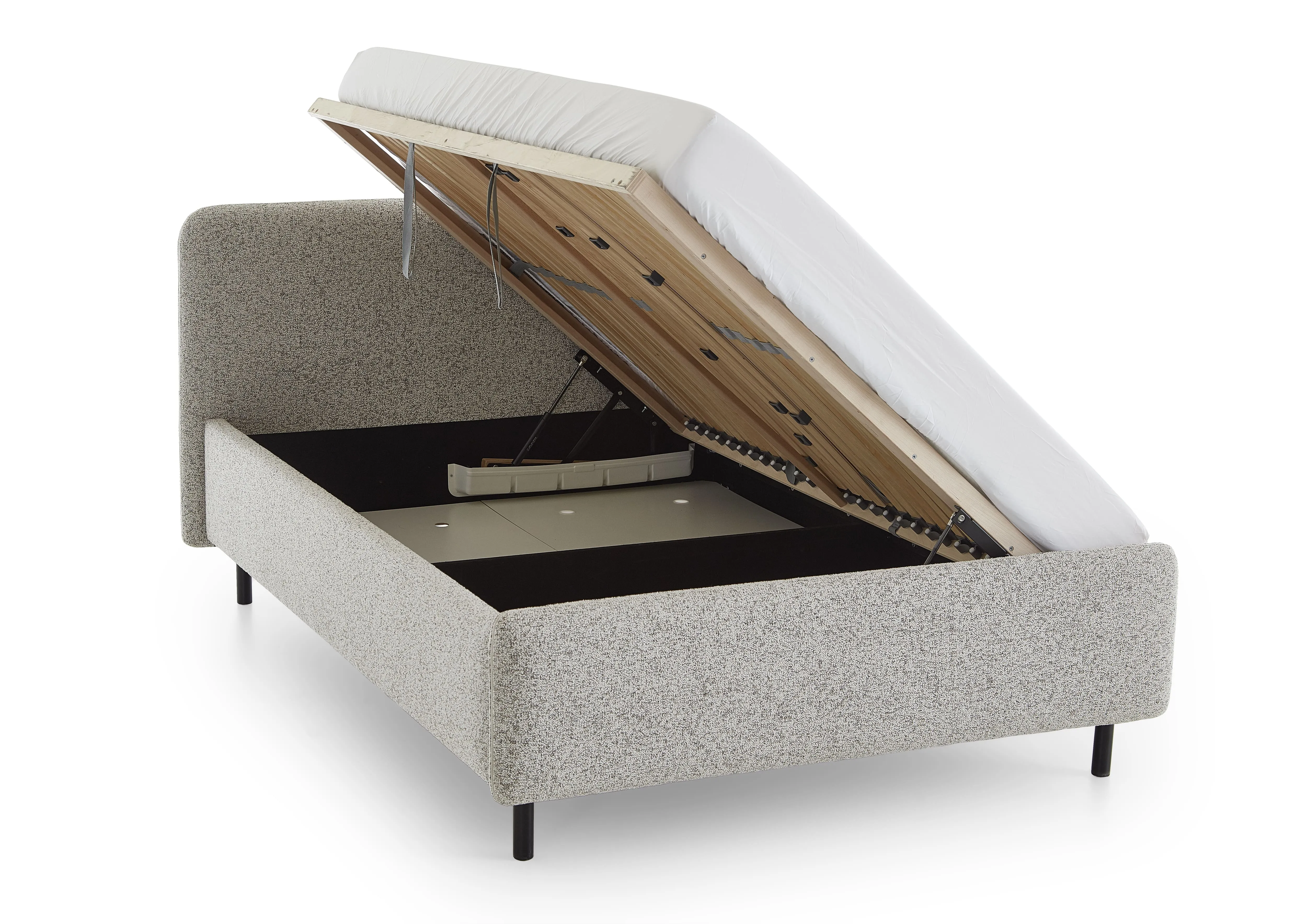 Lova 140/160/180 cm PRIMA su pat. dėže, beige