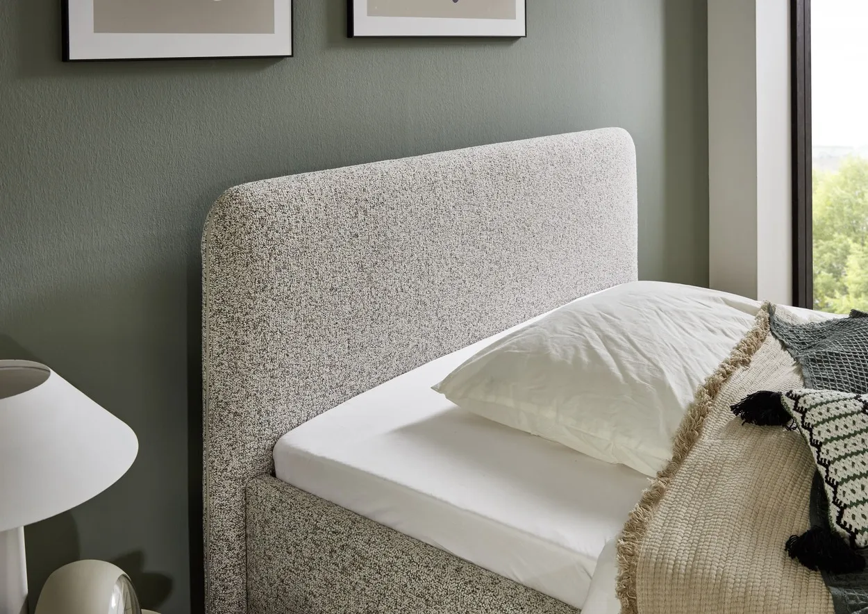 Lova 140/160/180 cm PRIMA su pat. dėže, beige