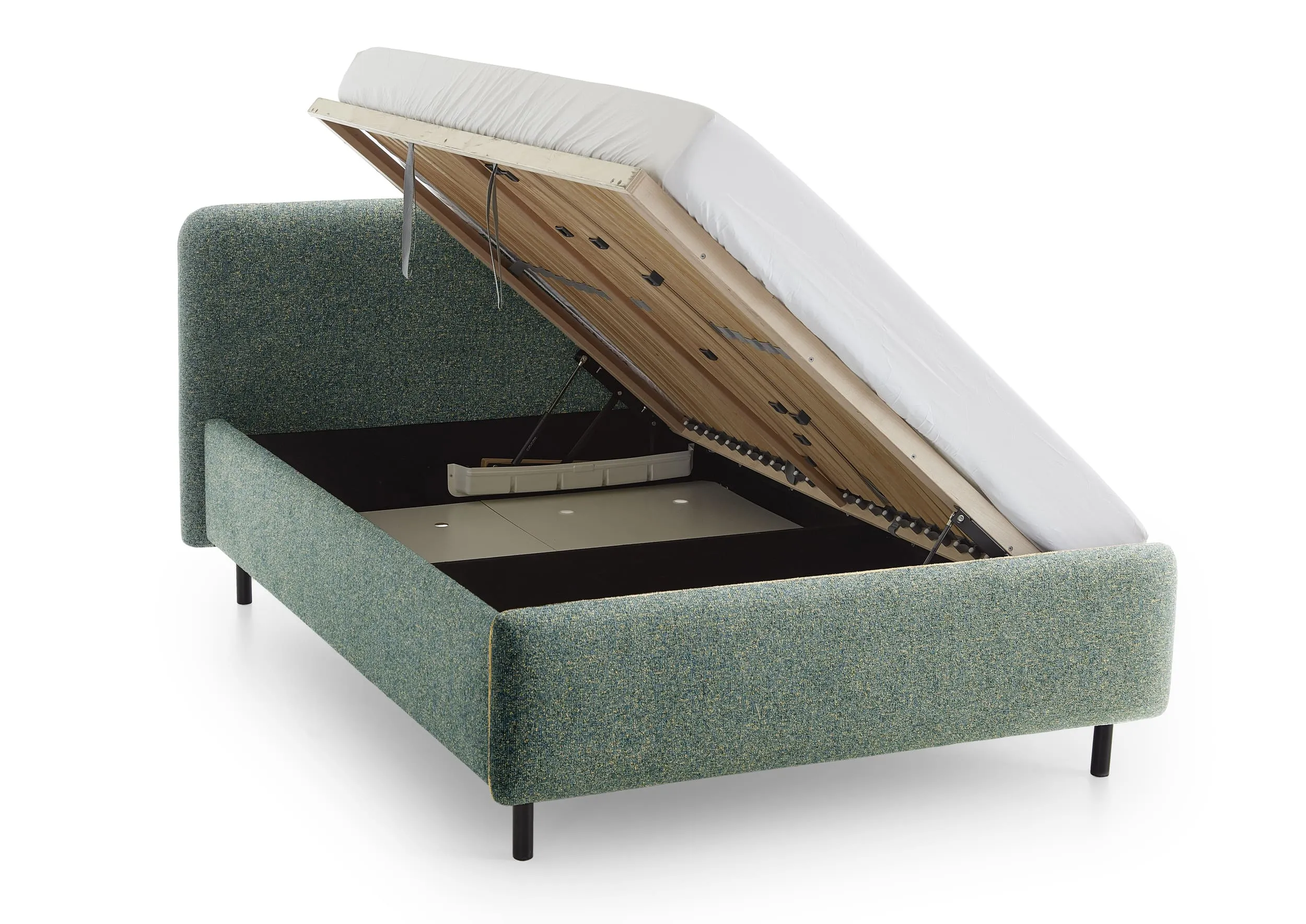 Lova 140/160/180 cm PRIMA su pat. dėže, žalia