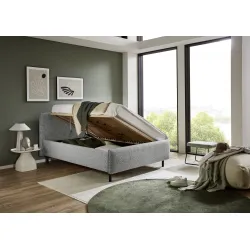 Lova 140/160/180 cm PRIMA su pat. dėže, pilka