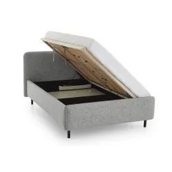Lova 140/160/180 cm PRIMA su pat. dėže, pilka