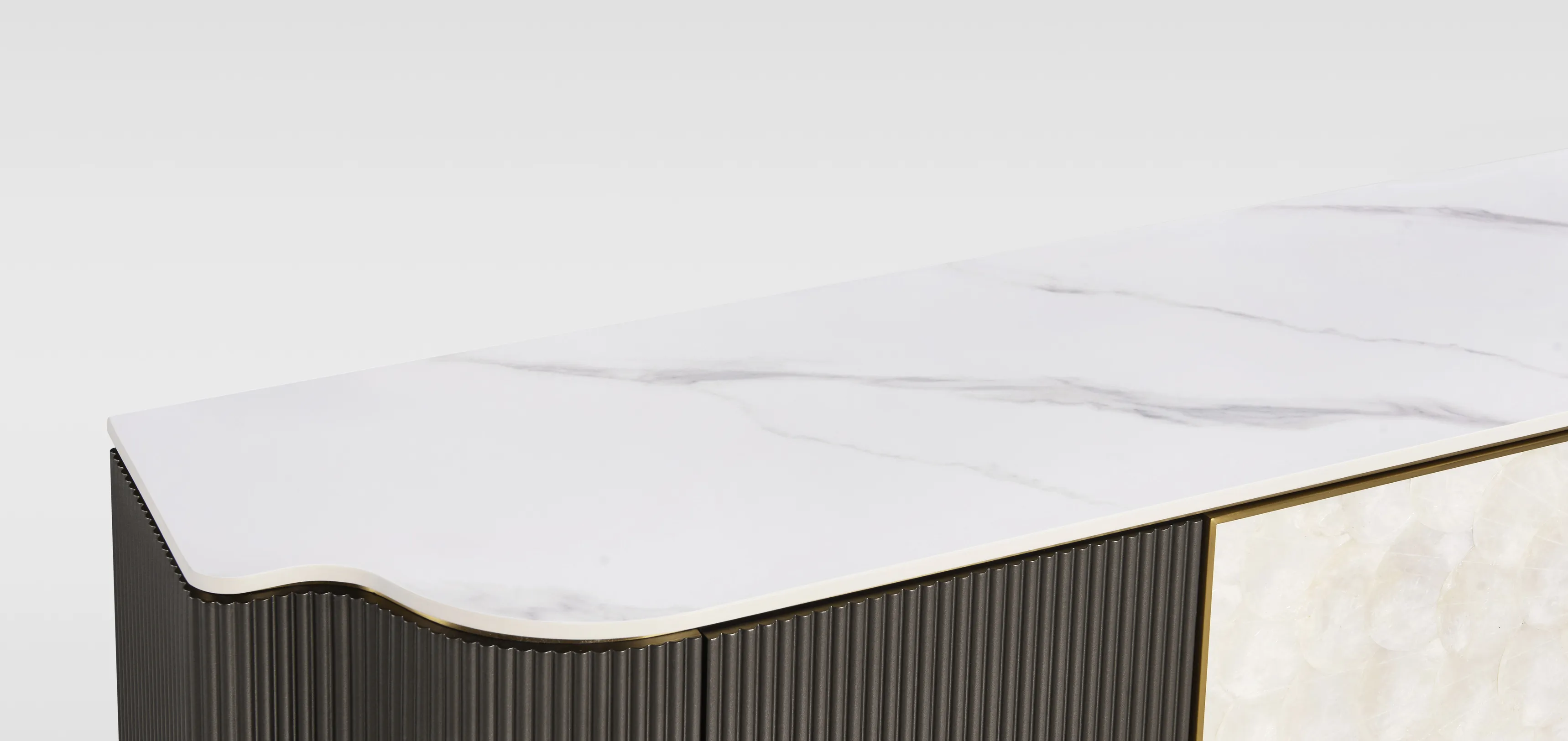 TV spintelė STILI, grafito, 200x40x52 cm