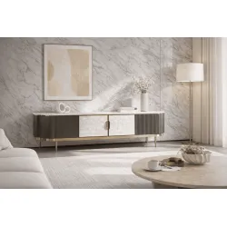 TV spintelė STILI, grafito, 200x40x52 cm