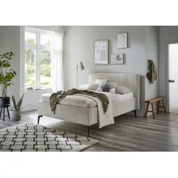 Lova 140/160/180 cm RIVO, pilkšva