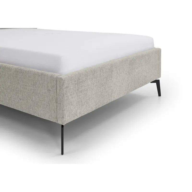 Lova 140/160/180 cm RIVO, pilkšva