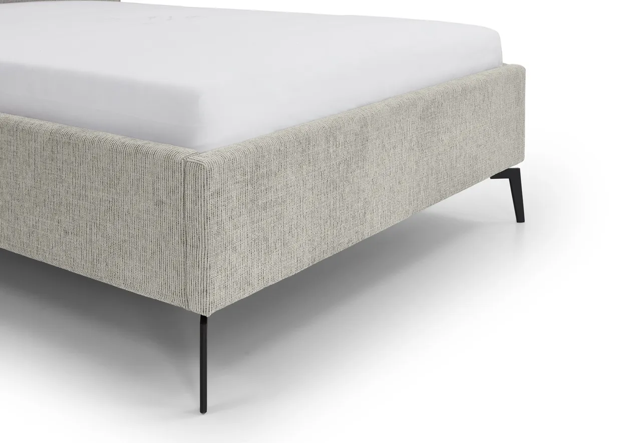 Lova 140/160/180 cm RIVO, pilkšva