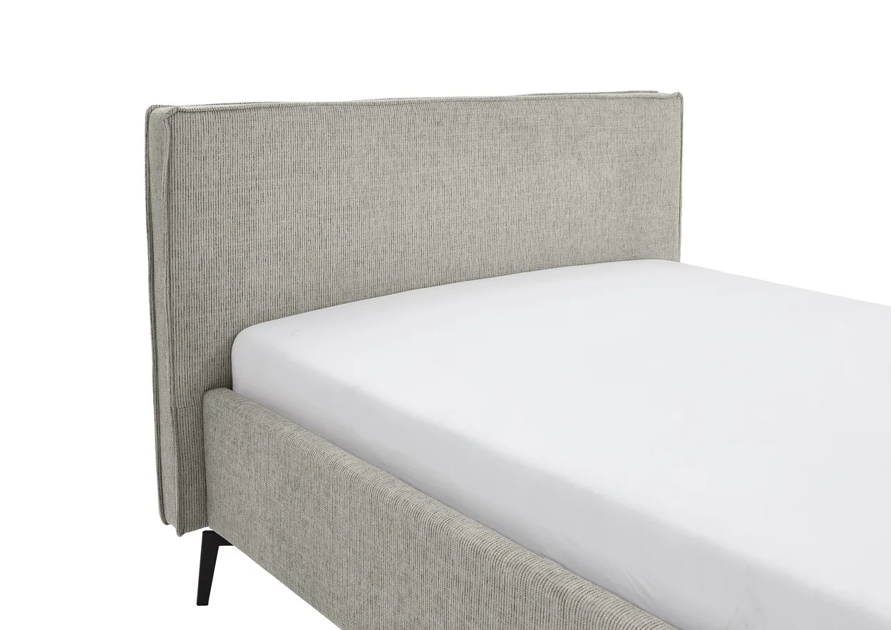 Lova 140/160/180 cm RIVO, pilkšva