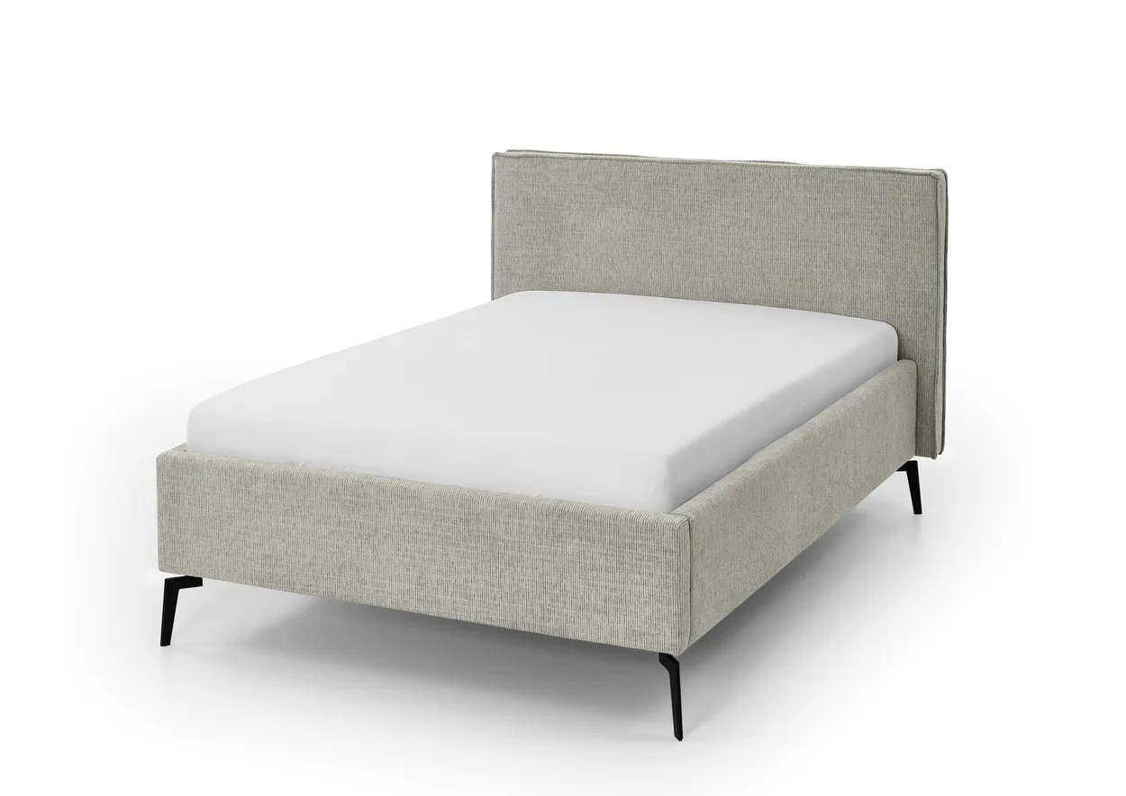 Lova 140/160/180 cm RIVO, pilkšva