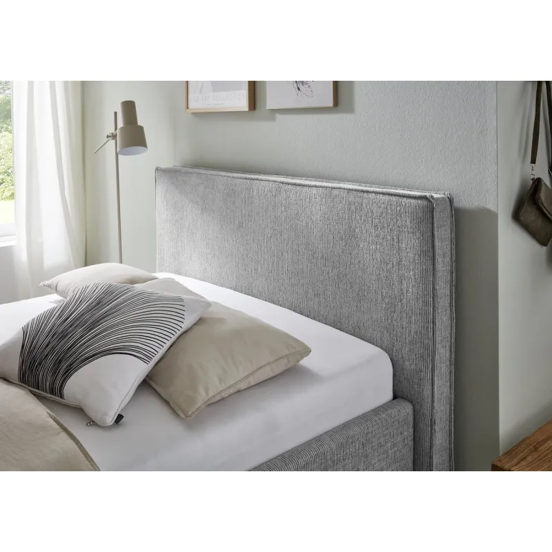 Lova 140/160/180 cm RIVO, šviesiai pilka