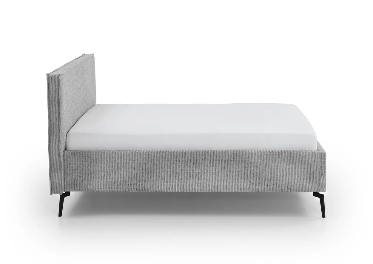 Lova 140/160/180 cm RIVO, šviesiai pilka