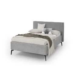Lova 140/160/180 cm RIVO, šviesiai pilka