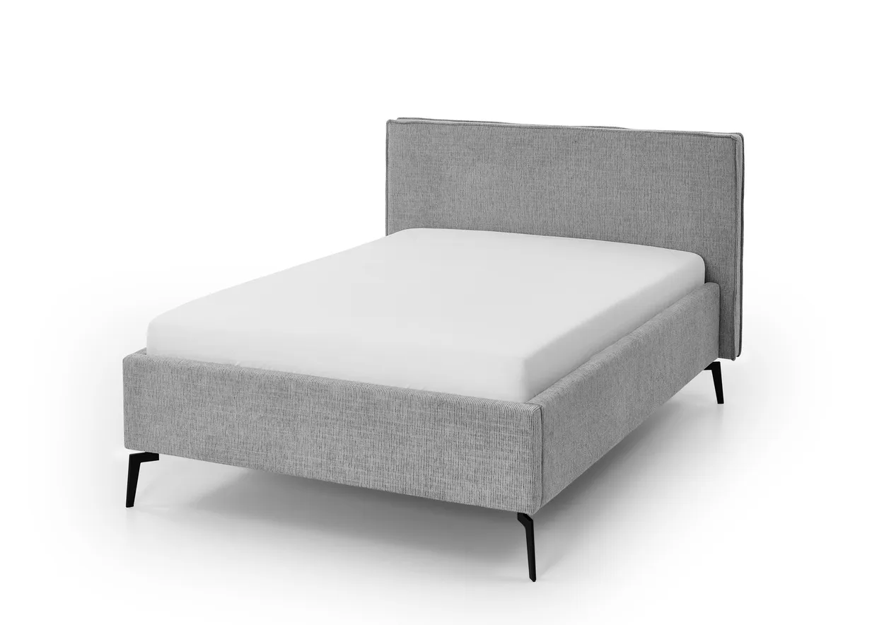 Lova 140/160/180 cm RIVO, šviesiai pilka